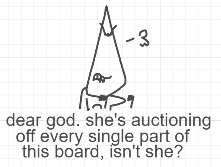 A panel from I've Been Everywhere, Man, episode nine of the Board Boards object show by Furretwalk/WalkingFurret.